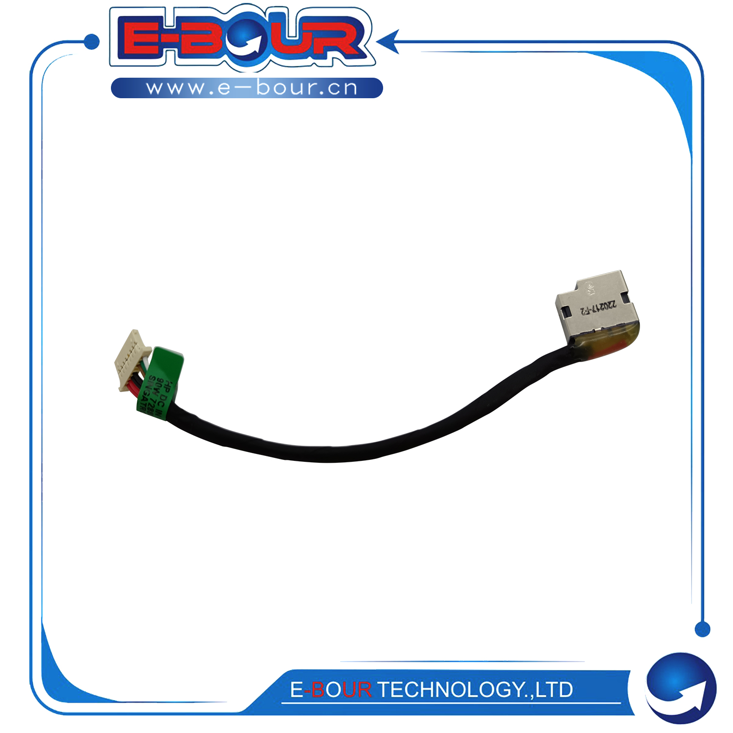 Laptop DC Power Jack Connector for HP 15-AY 15-BA 13cm 799736-S57 DC Adapter with Cable EB726W